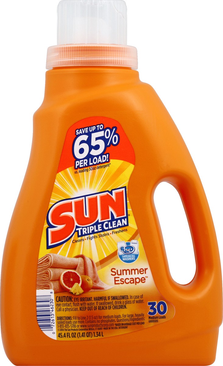 slide 2 of 2, Sun Detergent 45.4 oz, 45.4 oz