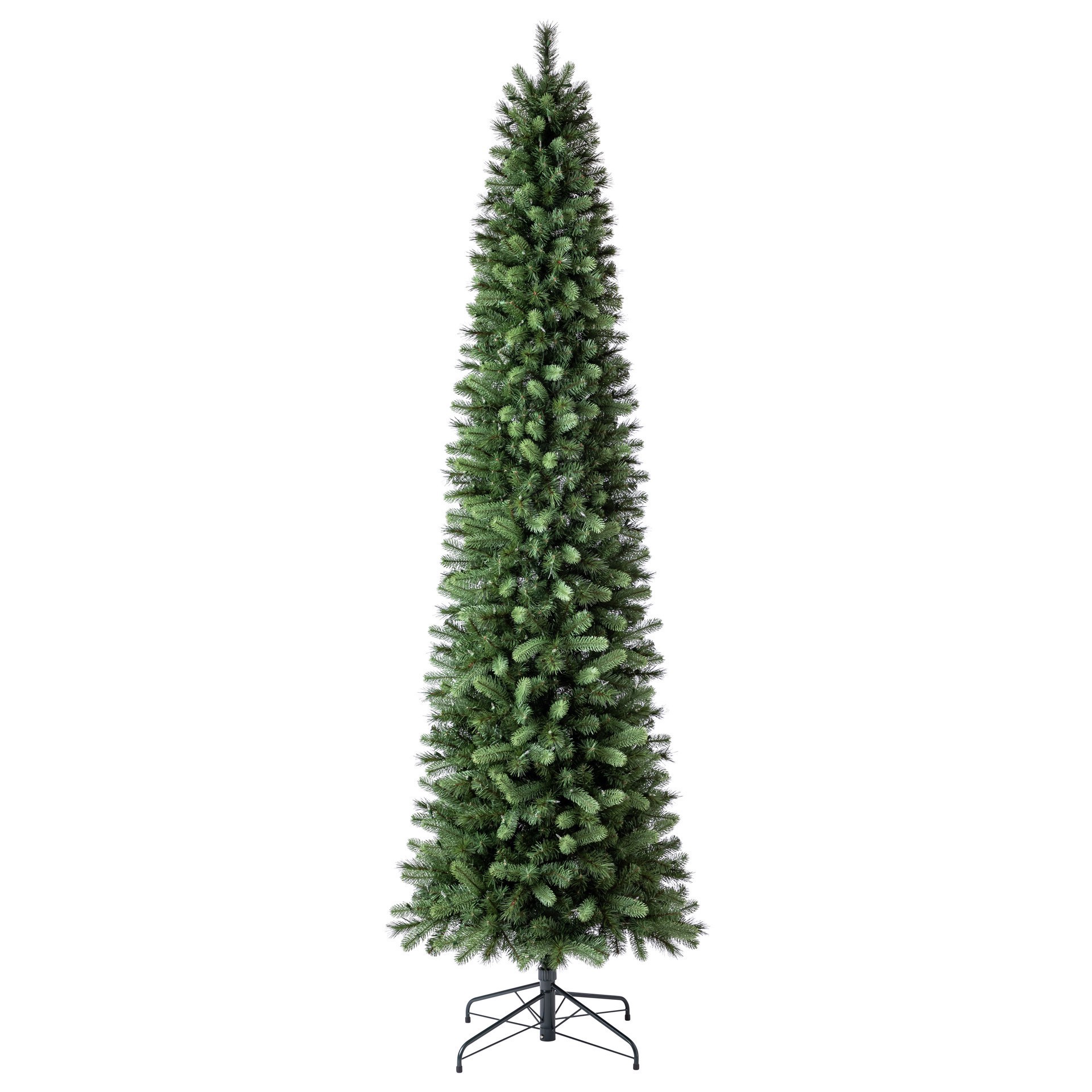 slide 5 of 8, 9ft. Pre-Lit Rothwell Slim Artificial Christmas Tree, Warm White Led Lights By Ashland, 9 ft