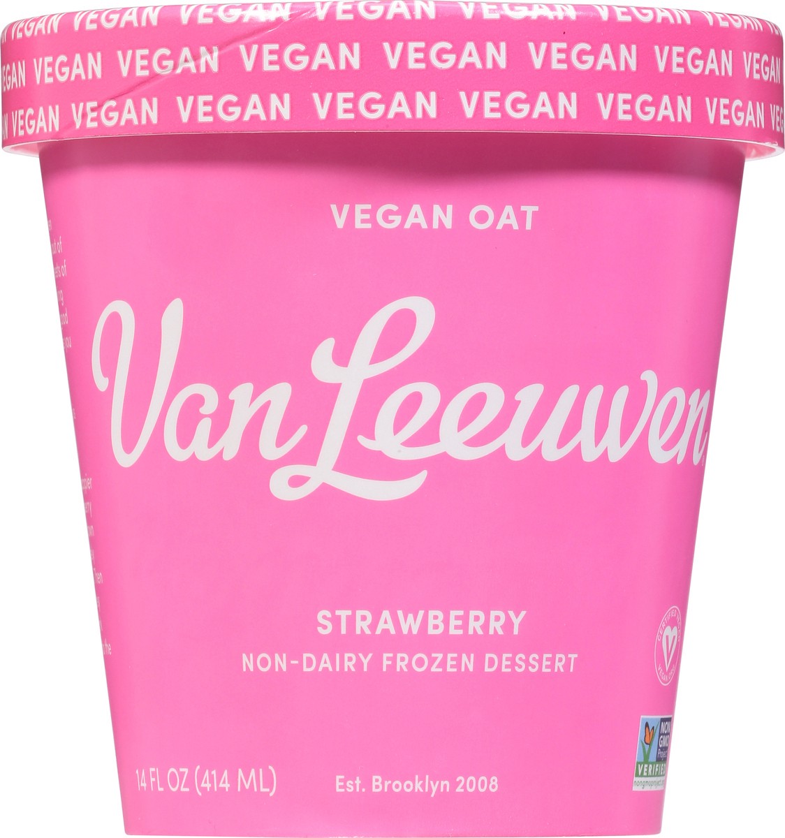 slide 12 of 13, Van Leeuwen Non-Dairy Strawberry Frozen Dessert 14 fl oz, 14 fl oz