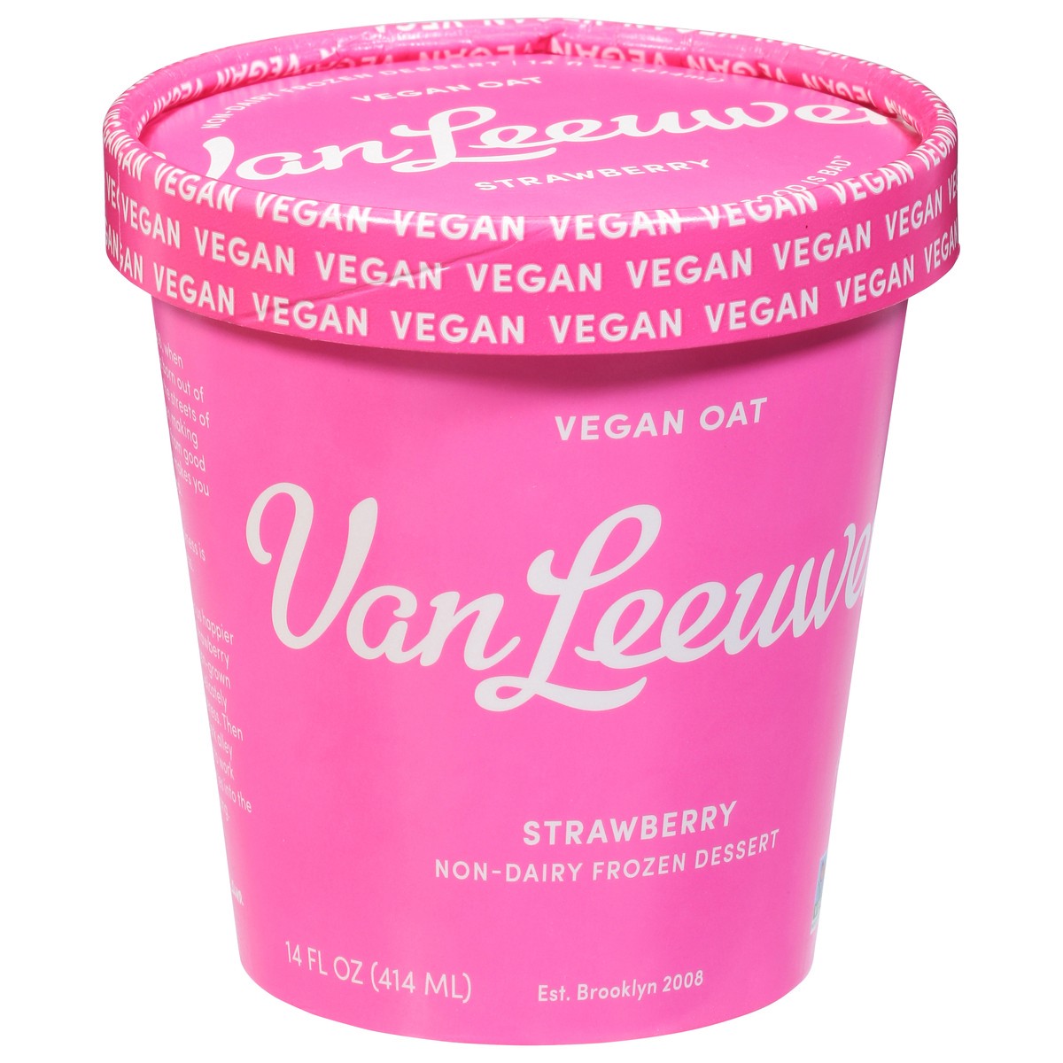 slide 5 of 13, Van Leeuwen Non-Dairy Strawberry Frozen Dessert 14 fl oz, 14 fl oz