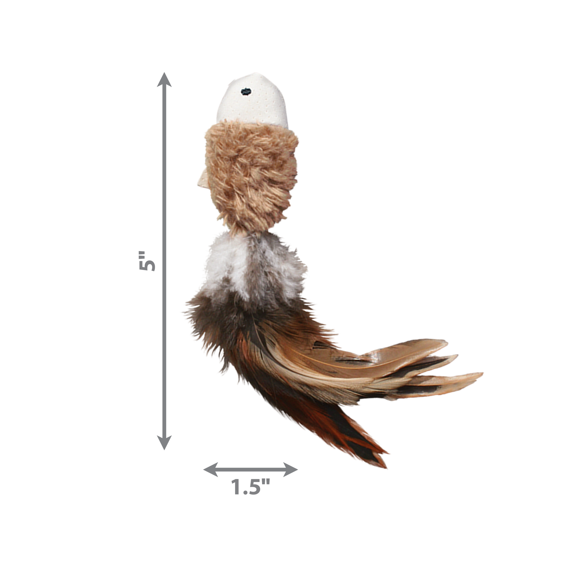 slide 3 of 3, KONG Naturals Crinkle Fish 2-pk Assorted, 1 ct