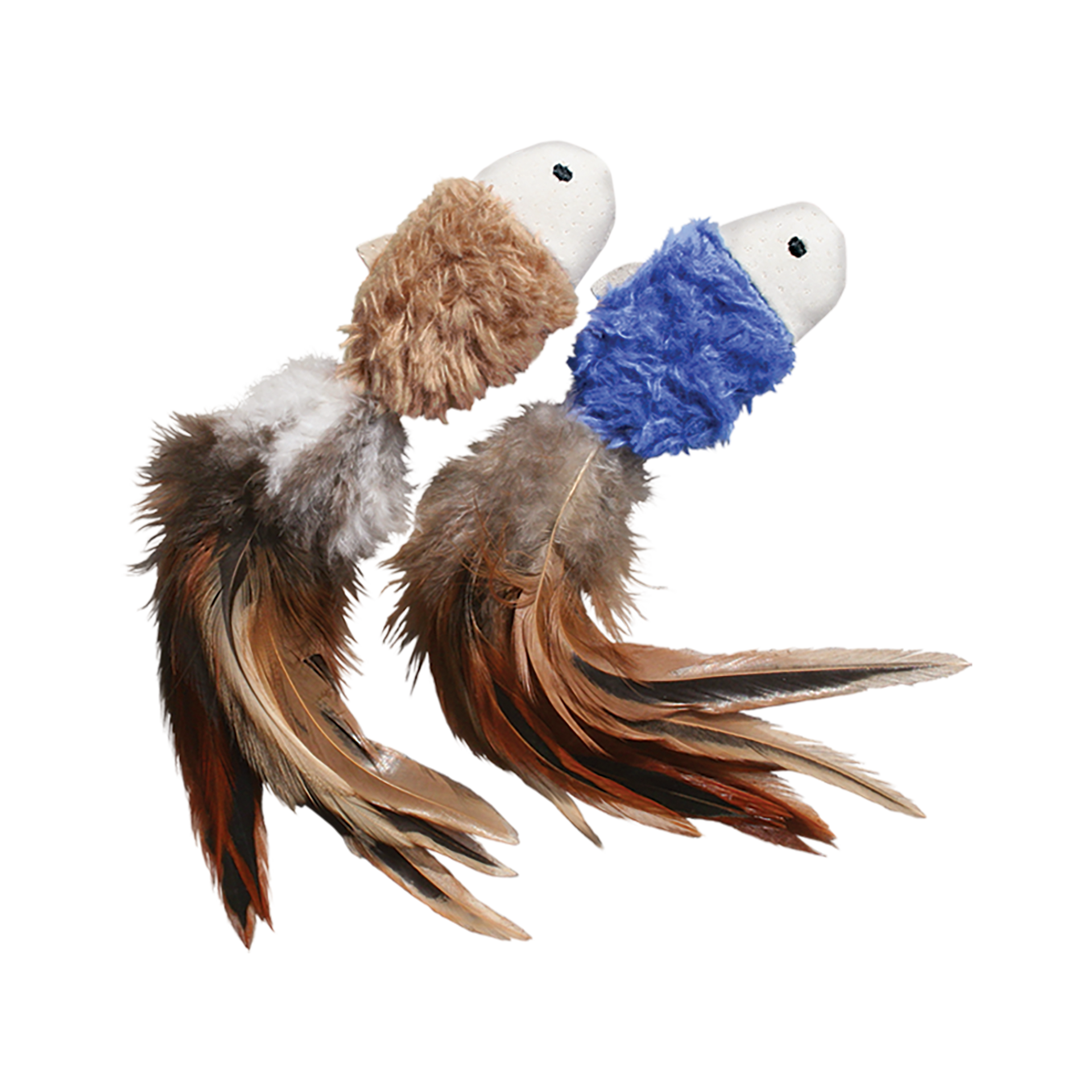 slide 1 of 3, KONG Naturals Crinkle Fish 2-pk Assorted, 1 ct