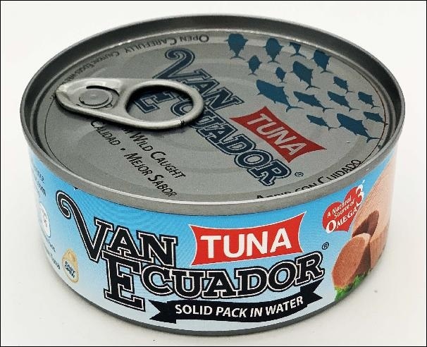slide 1 of 1, Van Ecuador Tuna Solid In Water, 5.3 oz