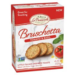 La Panzanella Bruschetta Tomato & Basil Bread Carton - 4.23 oz