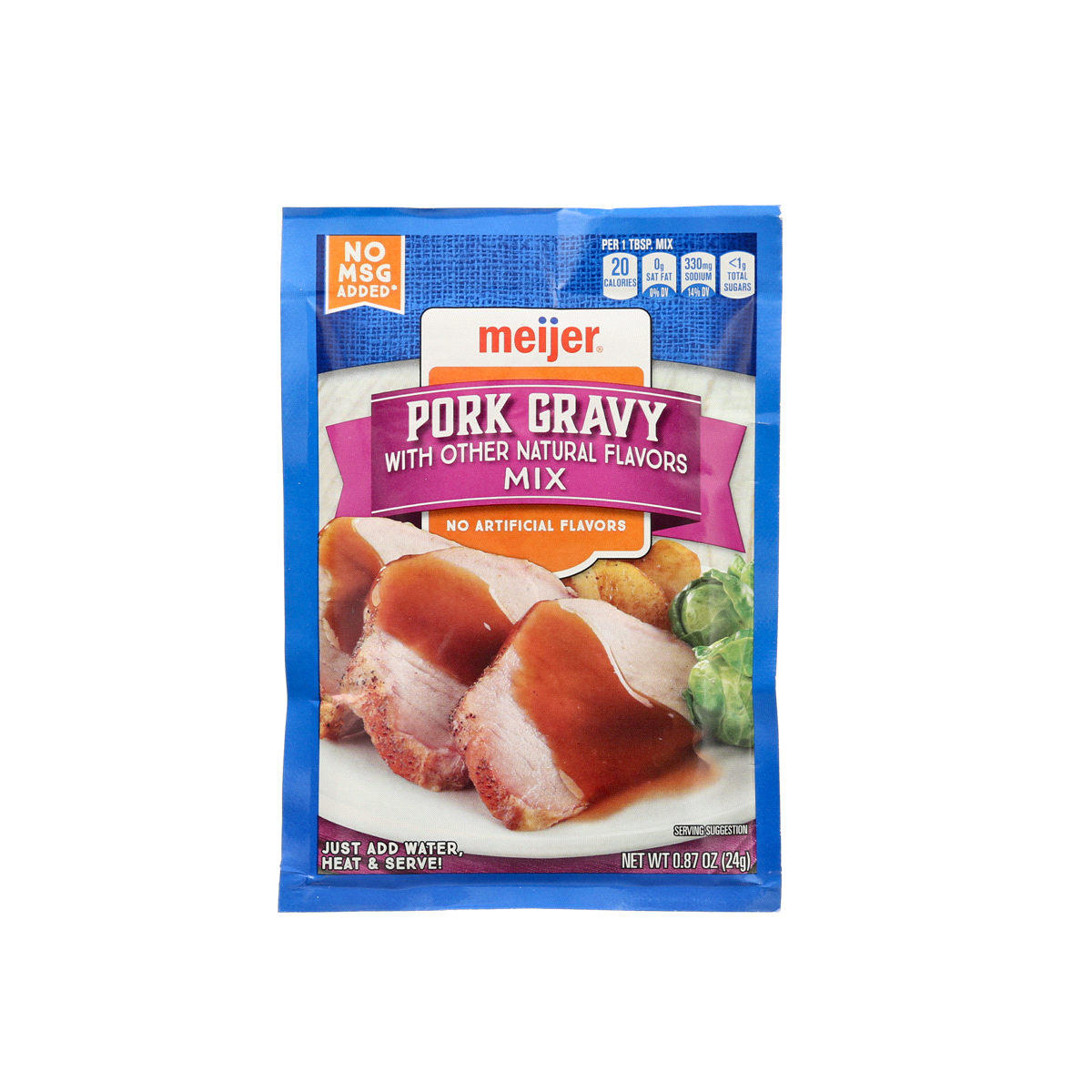 slide 1 of 1, Meijer Pork Gravy Mix, 0.87 oz