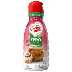Coffee mate Cinnamon Roll Flavored Coffee Creamer, Zero Sugar, Gluten-Free, 63 Servings
