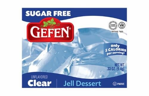 slide 1 of 1, Gefen Jell Dessert Clear - Unsweeted - Diet, 0.33 oz