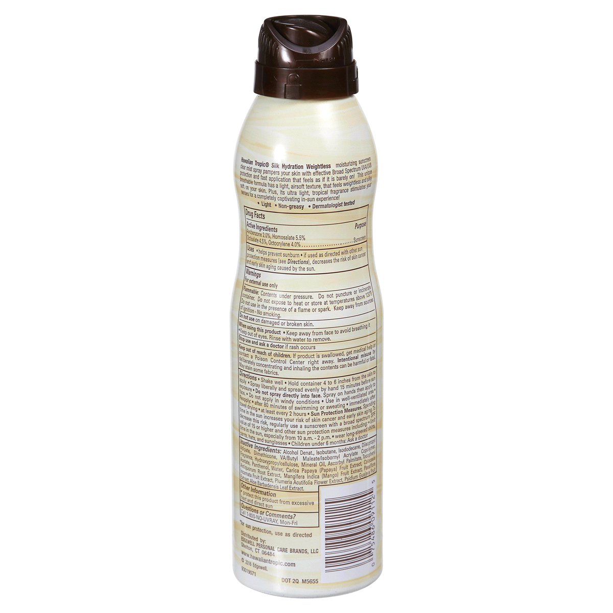slide 2 of 2, Hawaiian Tropic Silk Hydration Weightless Sunscreen Spray, SPF 30, 6 oz
