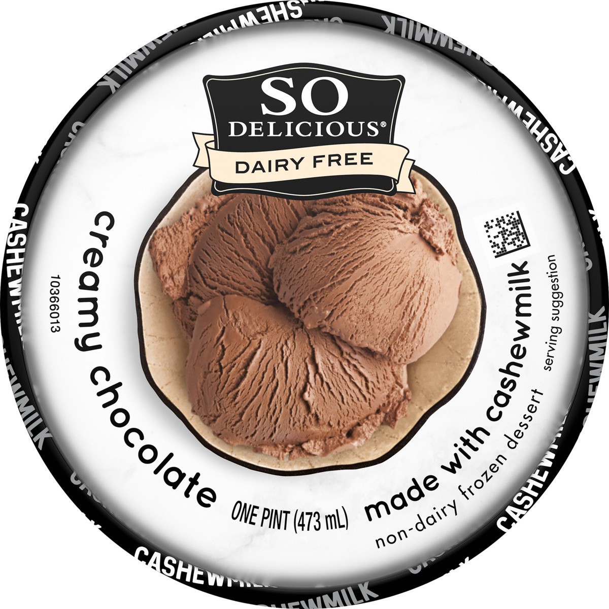 slide 4 of 11, So Delicious Dairy Free Cashew Milk Frozen Dessert, Creamy Chocolate, Vegan, Non-GMO Project Verified, 1 Pint, 16 fl oz