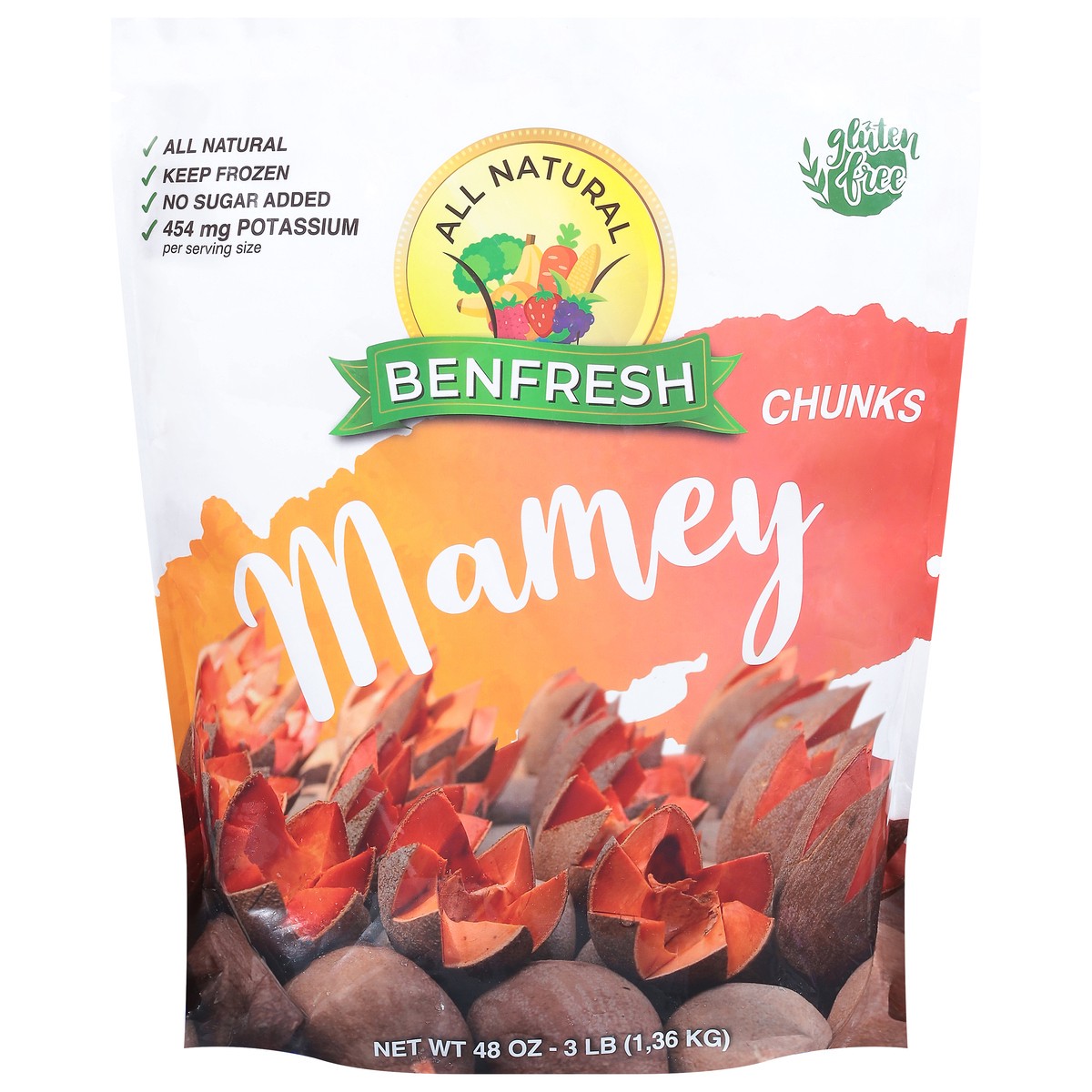 slide 1 of 9, Benfresh Chunks Mamey 48 oz, 48 oz