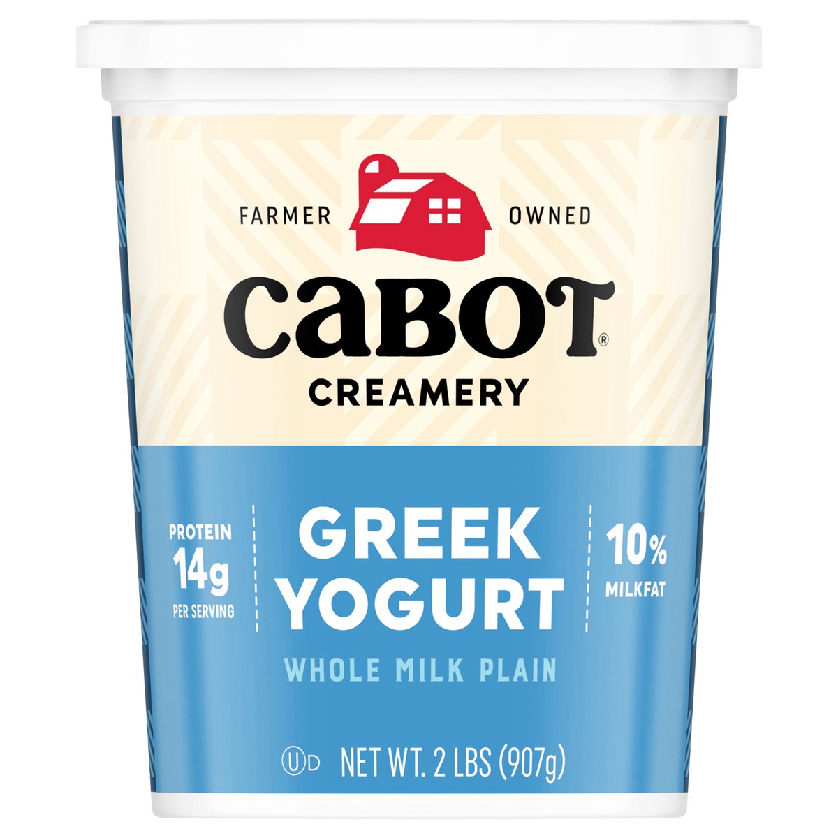 slide 1 of 2, 6/2Lb 10% Plain Greek Yogurt, 32 oz