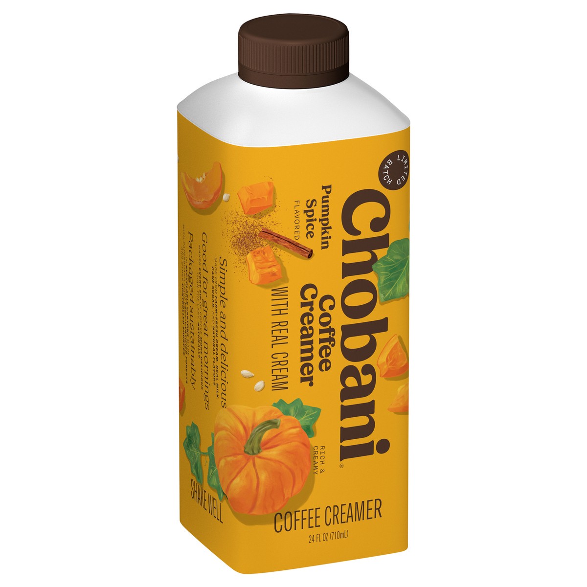 slide 4 of 12, Chobani Coffee Creamer Limited Batch Pumpkin Spice 24 fl oz, 24 fl oz