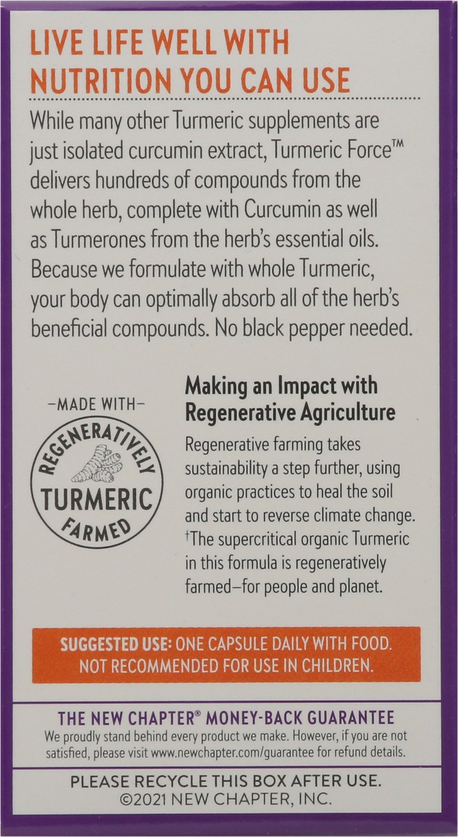 slide 9 of 9, New Chapter Turmeric Force, 30 ct