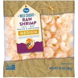 Kroger Wild Caught Peeled & Deveined Medium Raw Shrimp