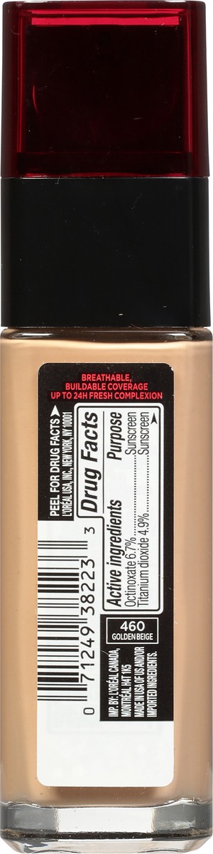 slide 10 of 12, L'Oréal Infallible 24-Hour Fresh Wear Lightweight Foundation - Golden Beige, 1 fl oz