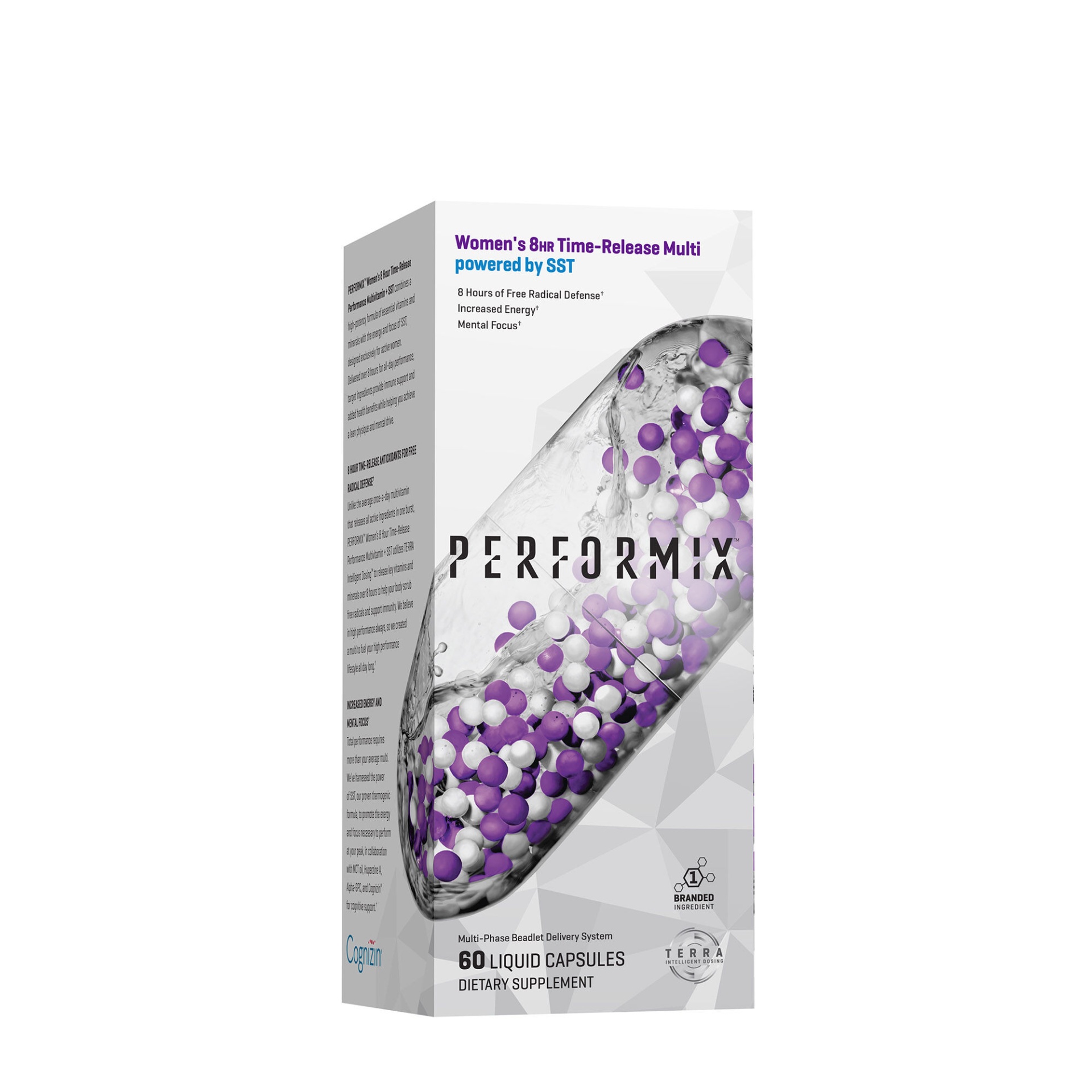 slide 1 of 1, Performix Women's 8HR Time-Release Multivitamin, 60 ct