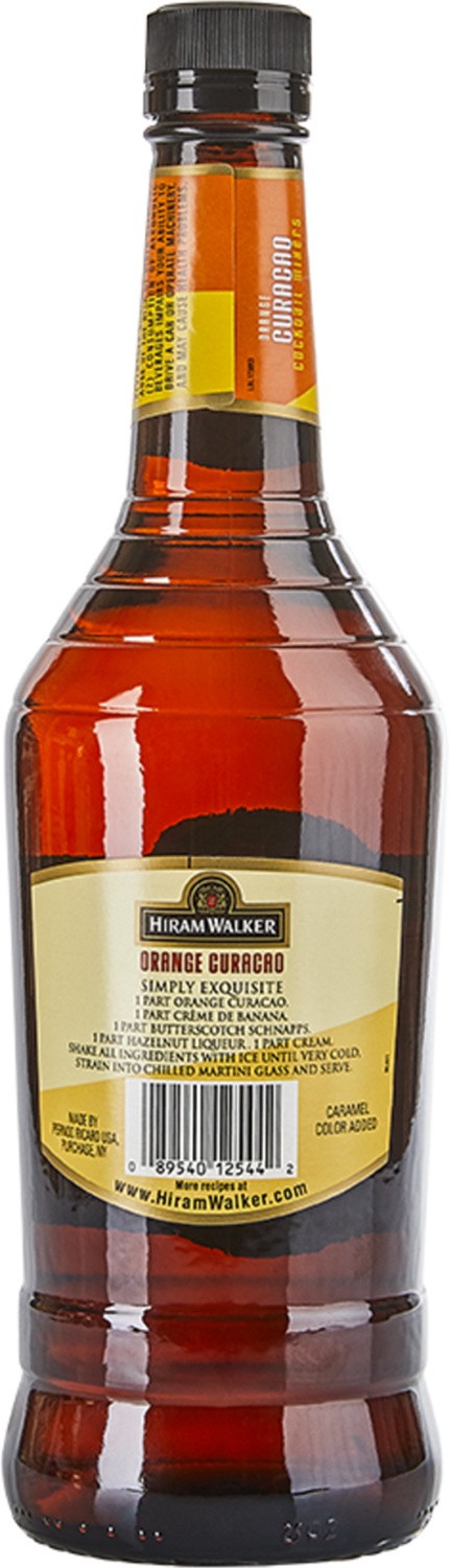 slide 5 of 5, Hiram Walker Orange Curacao 750mL Bottle, 750 ml