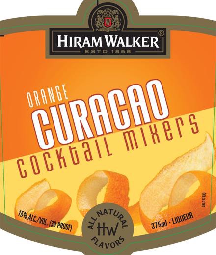 slide 2 of 5, Hiram Walker Orange Curacao 750mL Bottle, 750 ml