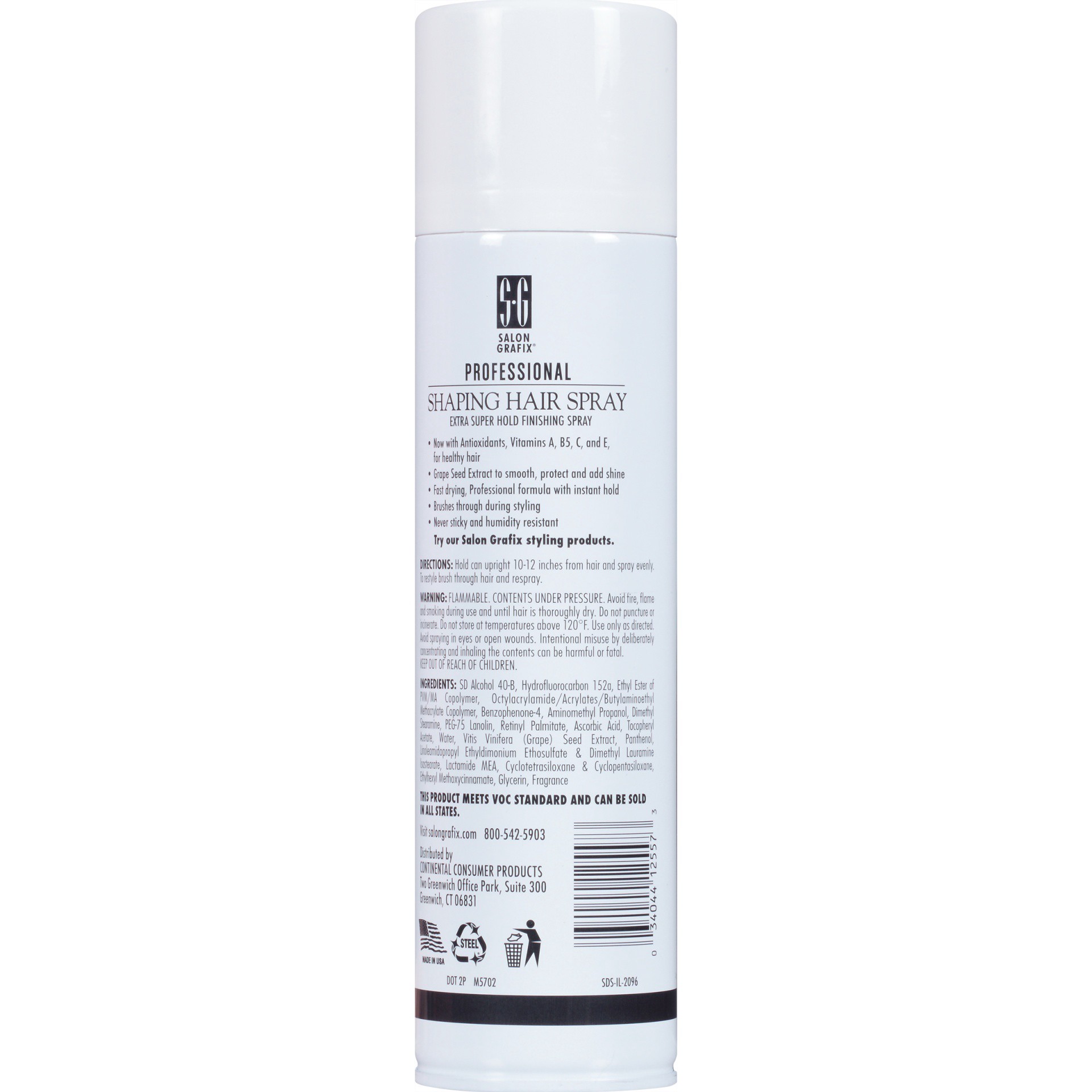 slide 4 of 5, Salon Grafix Professional Shaping Hair Spray Extra Super Hold Styling Mist, 10 oz