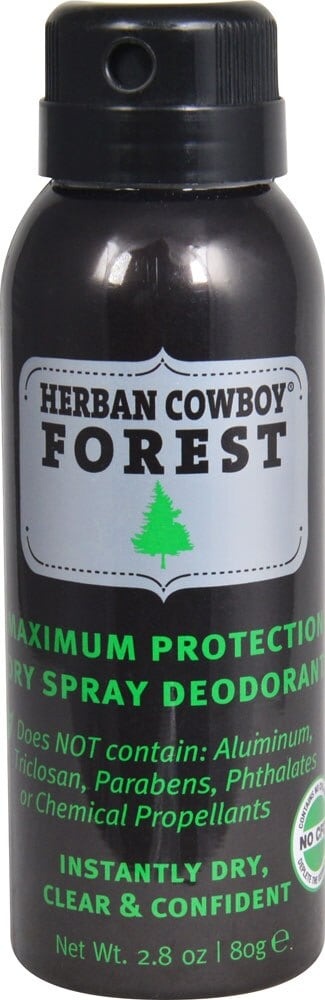 slide 1 of 1, Herban Cowboy Deoderant Dry Spray Forest, 2.8 oz