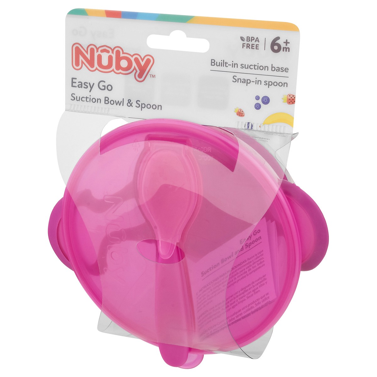 slide 7 of 10, Nuby 6m+ Easy Go Suction Bowl & Spoon 1 ea, 1 ct