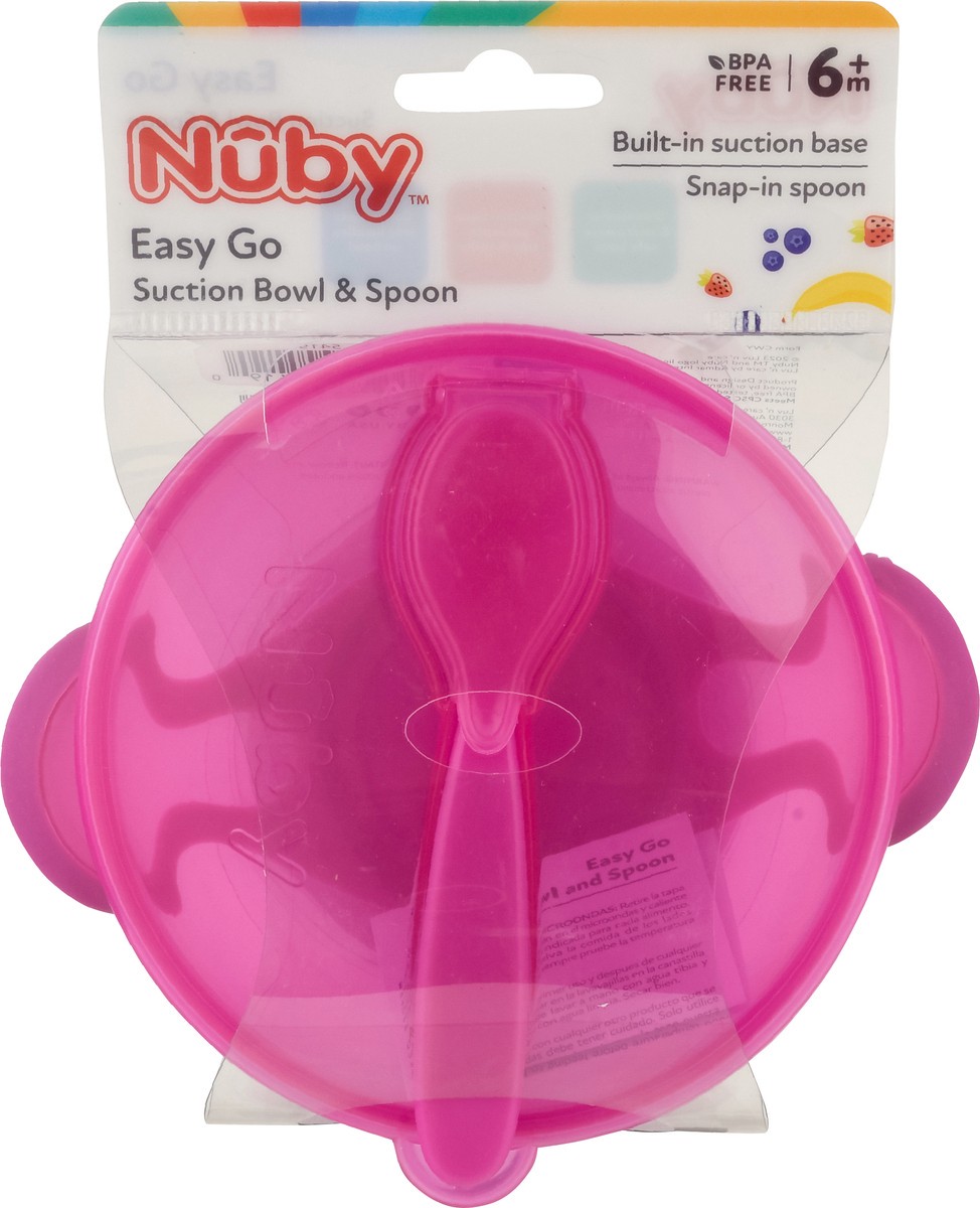 slide 6 of 10, Nuby 6m+ Easy Go Suction Bowl & Spoon 1 ea, 1 ct