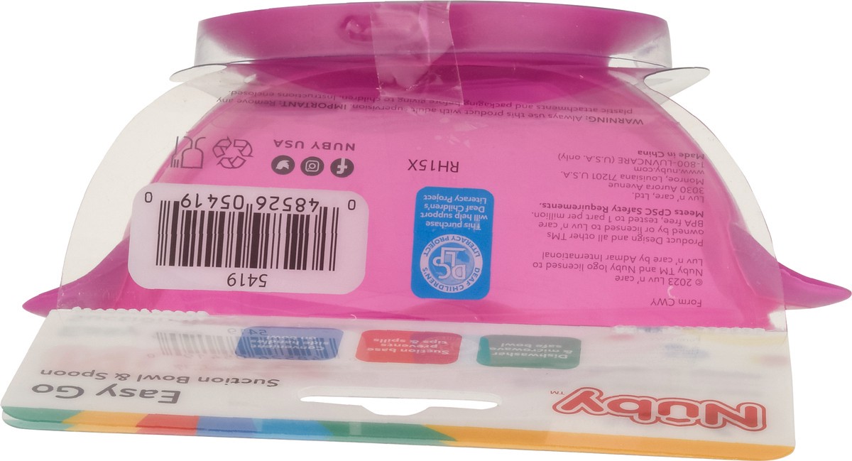 slide 9 of 10, Nuby 6m+ Easy Go Suction Bowl & Spoon 1 ea, 1 ct