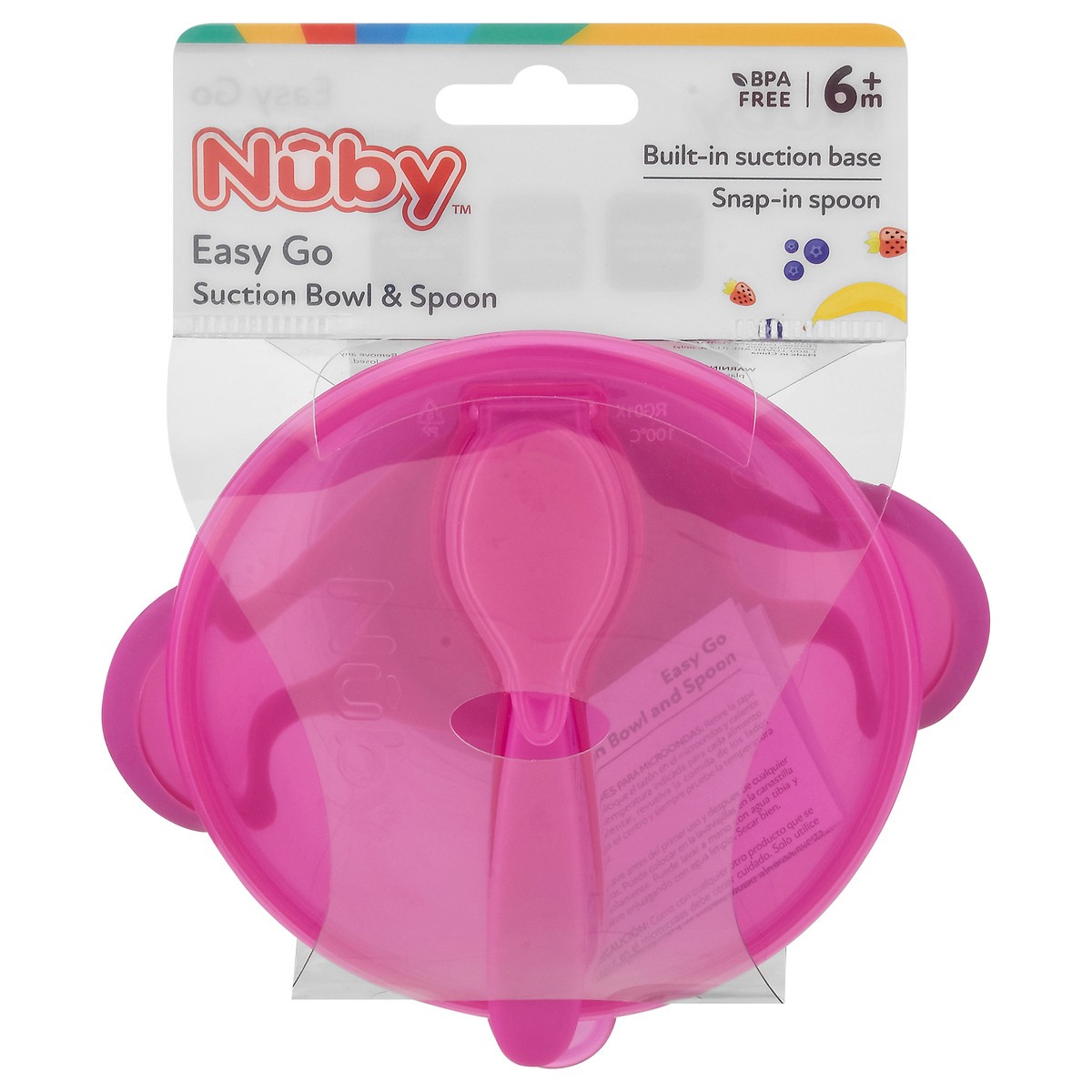 slide 1 of 10, Nuby 6m+ Easy Go Suction Bowl & Spoon 1 ea, 1 ct