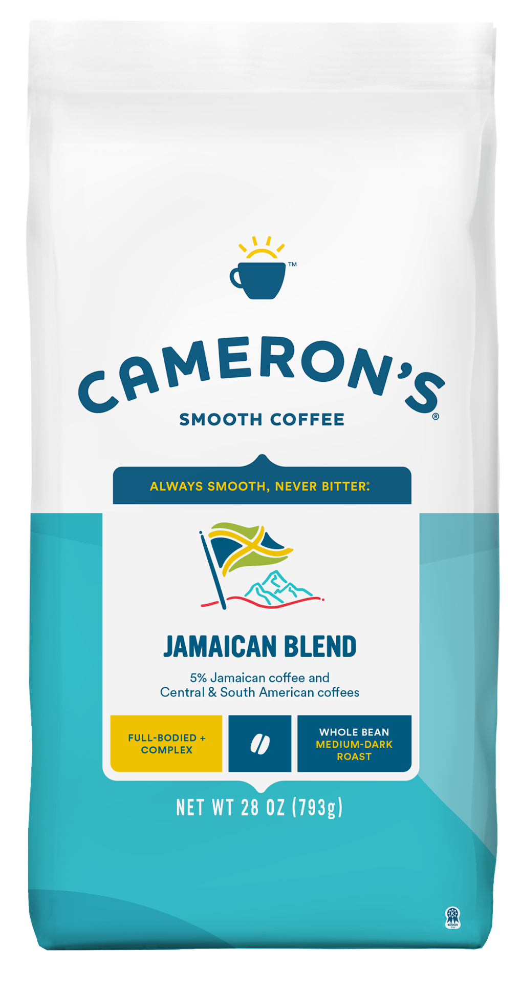 slide 1 of 4, Cameron's Coffee Whole Bean Bag, Jamaican Blend, 28oz, 28 oz