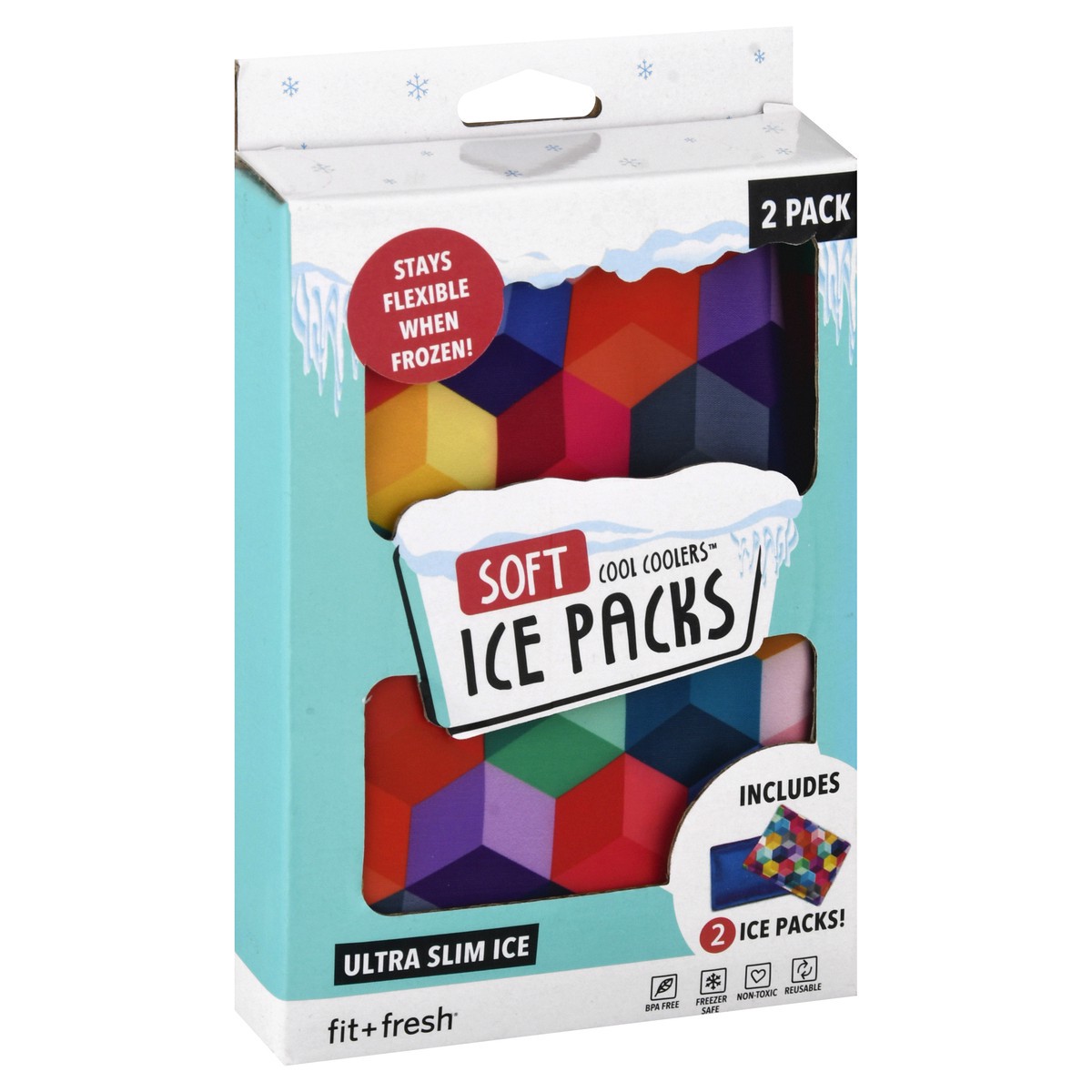 slide 3 of 9, Cool Coolers Soft Ice Packs 2 ea, 2 ct