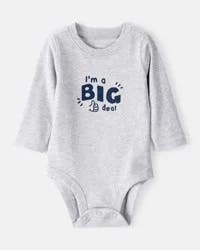Carter's Baby Boy Long-Sleeve Graphic Bodysuit - Grey Heather Grey 3M