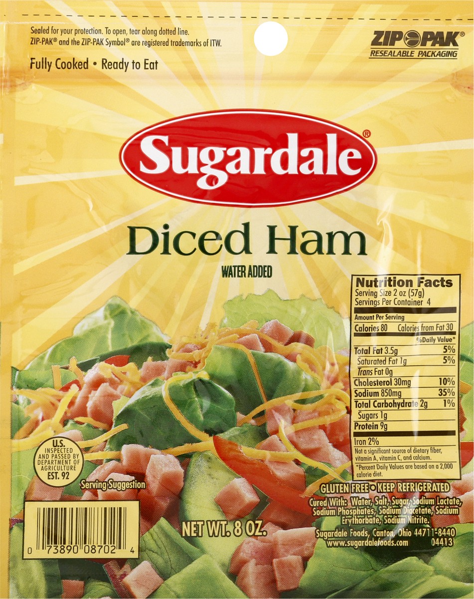 slide 3 of 13, Sugardale Diced Ham, 8 oz