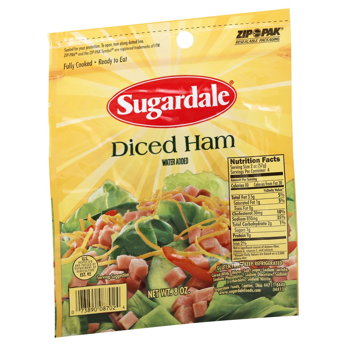 slide 13 of 13, Sugardale Diced Ham, 8 oz