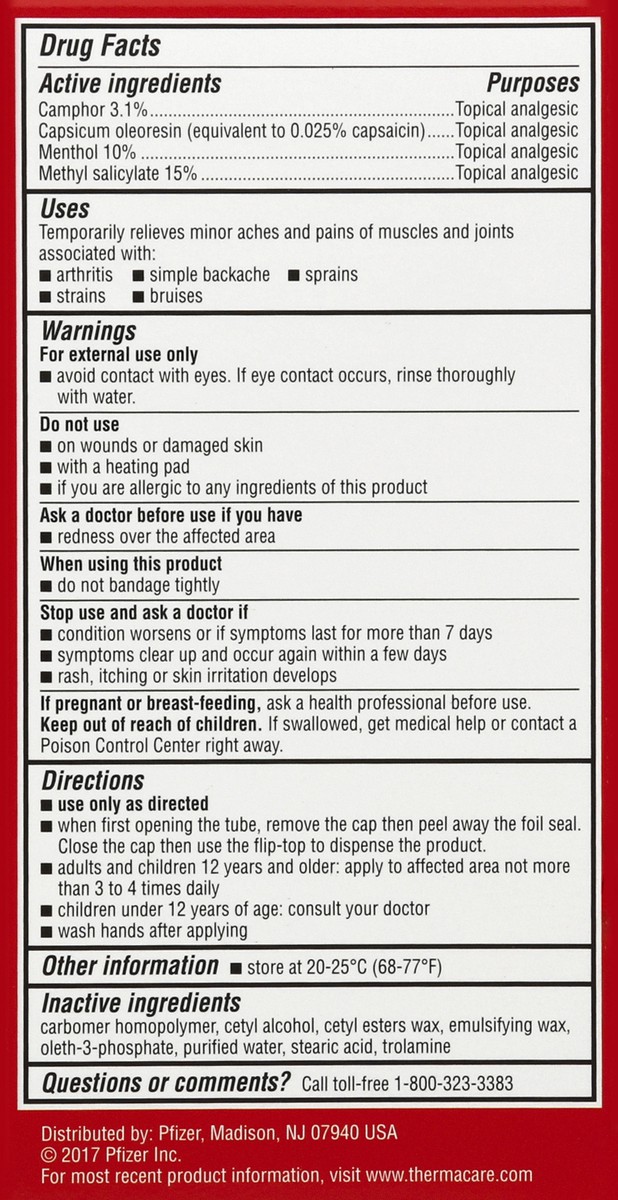 slide 6 of 6, ThermaCare Ultra Pain Relieving Cream, 2.5 oz