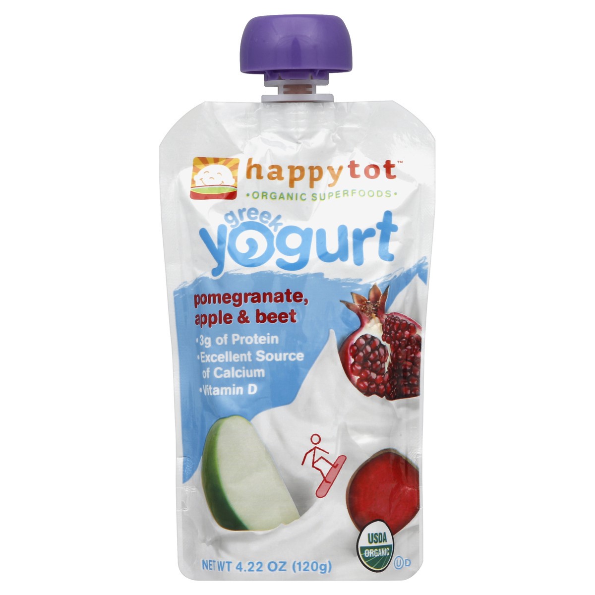 slide 2 of 3, Happy Tot Yogurt 4.22 oz, 4.22 oz