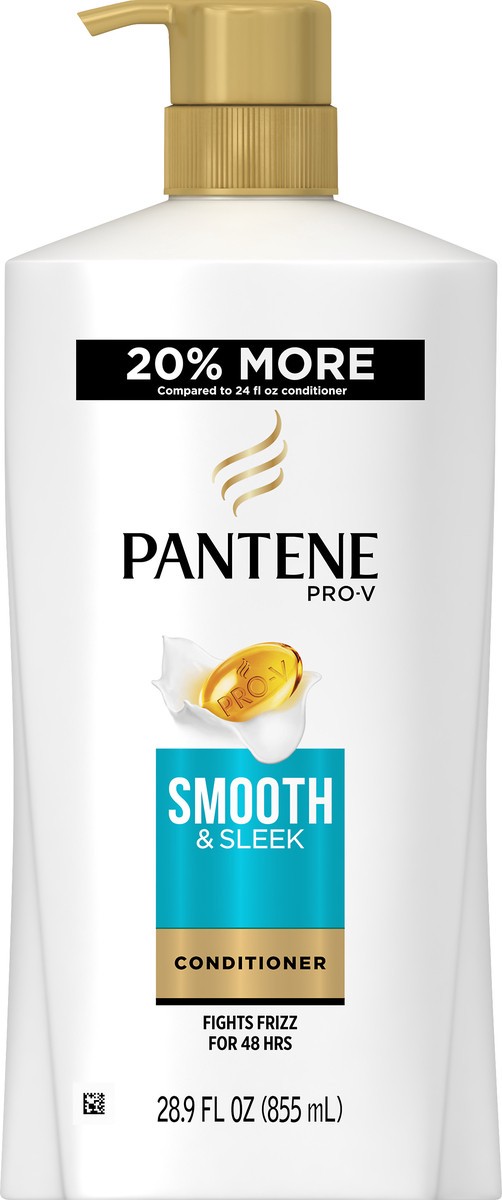 slide 2 of 5, Pantene Smooth & Sleek Conditioner 28.9 oz, 28.90 oz