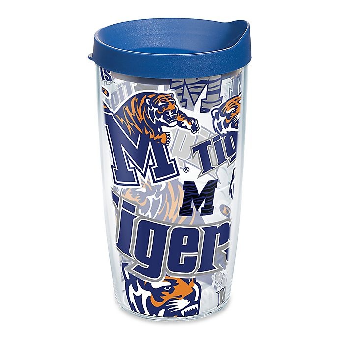 slide 1 of 1, Tervis University of Memphis All Over Wrap Tumbler with Lid, 16 oz