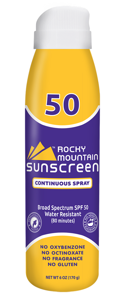slide 1 of 1, Rocky Mountain Fragrance Free Water Resistant Sunscreen SPF 50 Spray, 6 fl oz