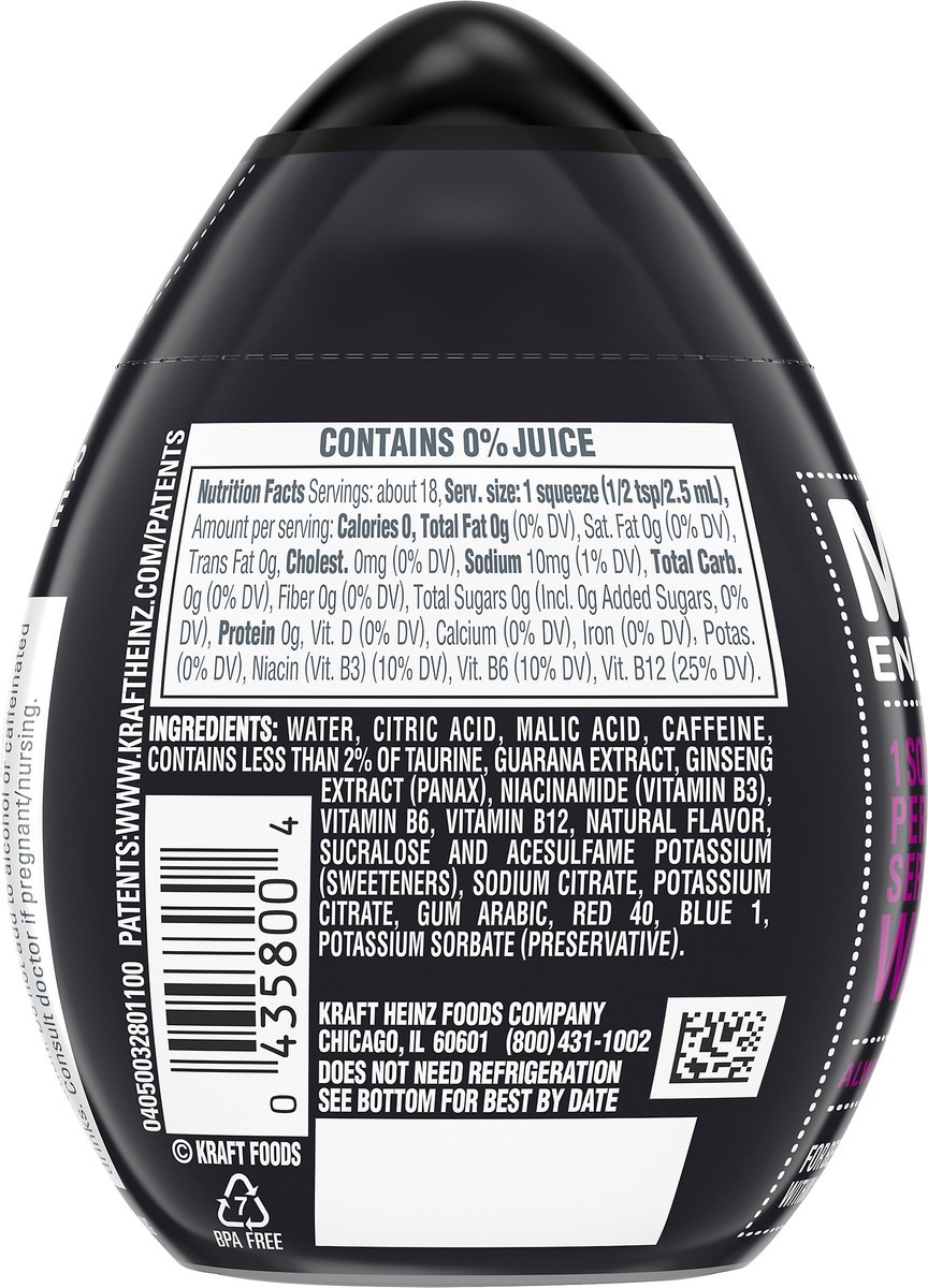 slide 2 of 9, mio Energy Acai Berry Flavored with other natural flavor Liquid Water Enhancer, 1.62 fl oz Bottle, 1.62 fl oz