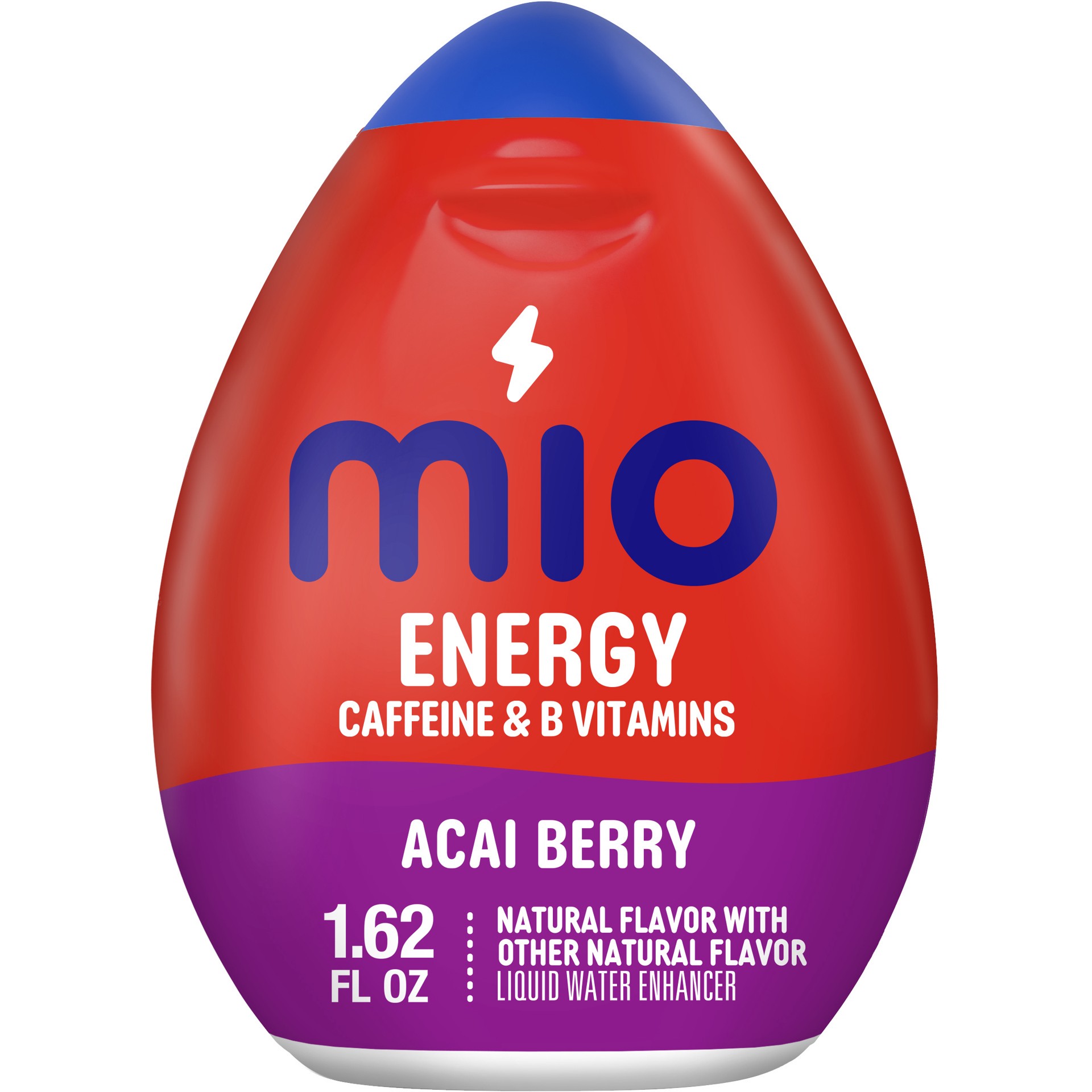 slide 1 of 9, mio Energy Acai Berry Flavored with other natural flavor Liquid Water Enhancer, 1.62 fl oz Bottle, 1.62 fl oz