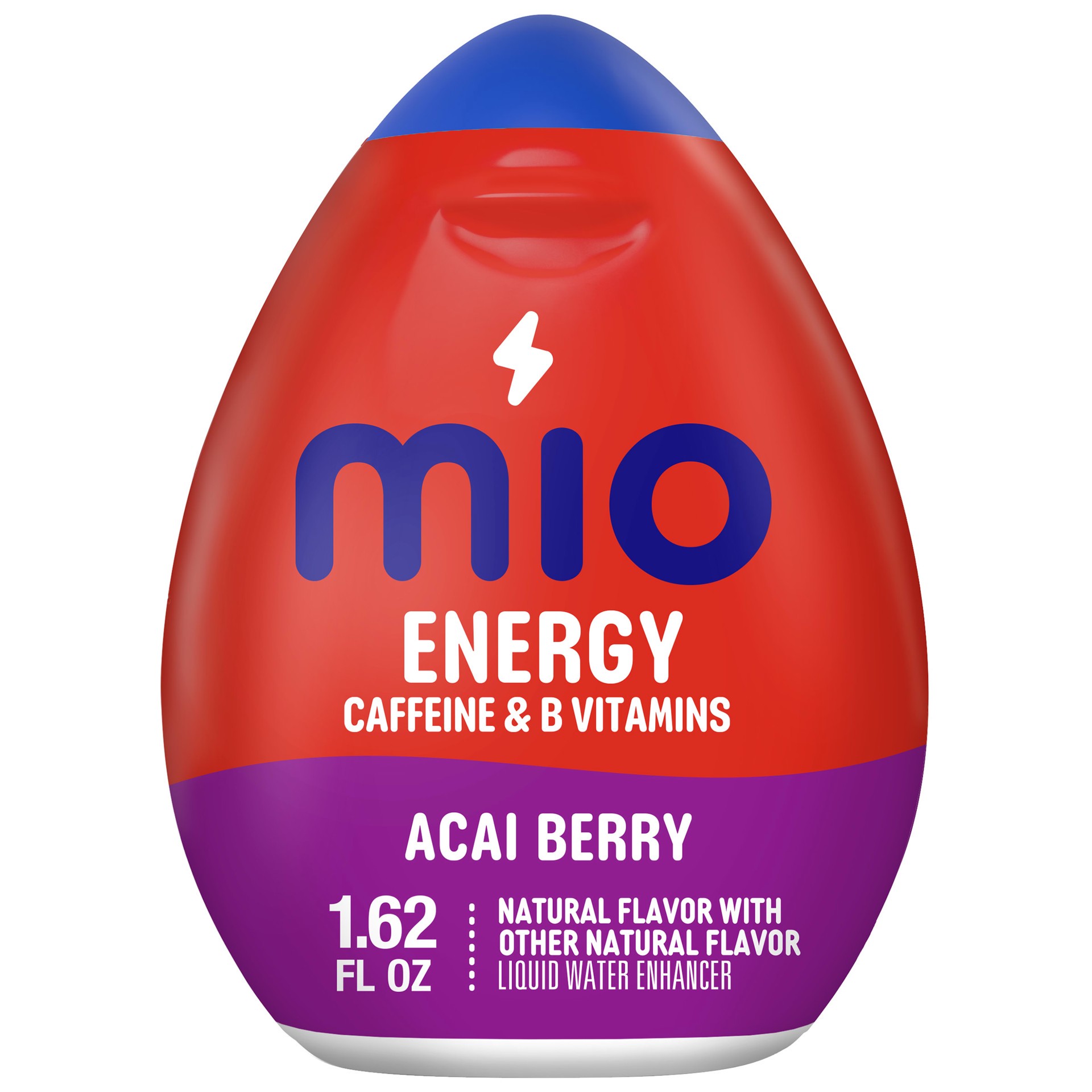 slide 1 of 9, mio Energy Acai Berry Flavored with other natural flavor Liquid Water Enhancer, 1.62 fl oz Bottle, 1.62 fl oz