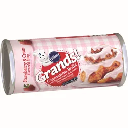 Grands! Cinnamon Rolls with Strawberry & Cream Flavored Icing, 5 ct., 17.5 oz.