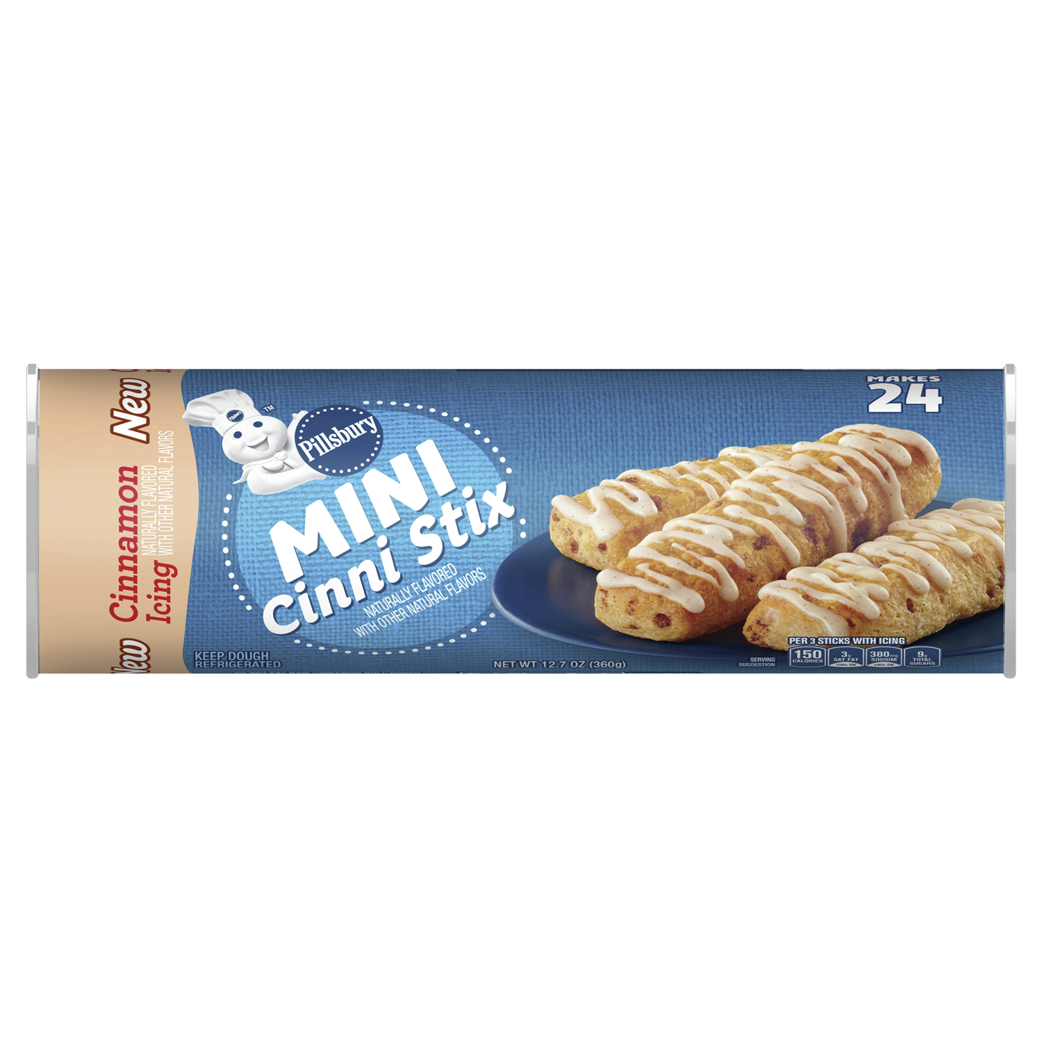 slide 1 of 5, Pillsbury Mini Cinni Stix 24 Count - 12.4 OZ, 24 ct