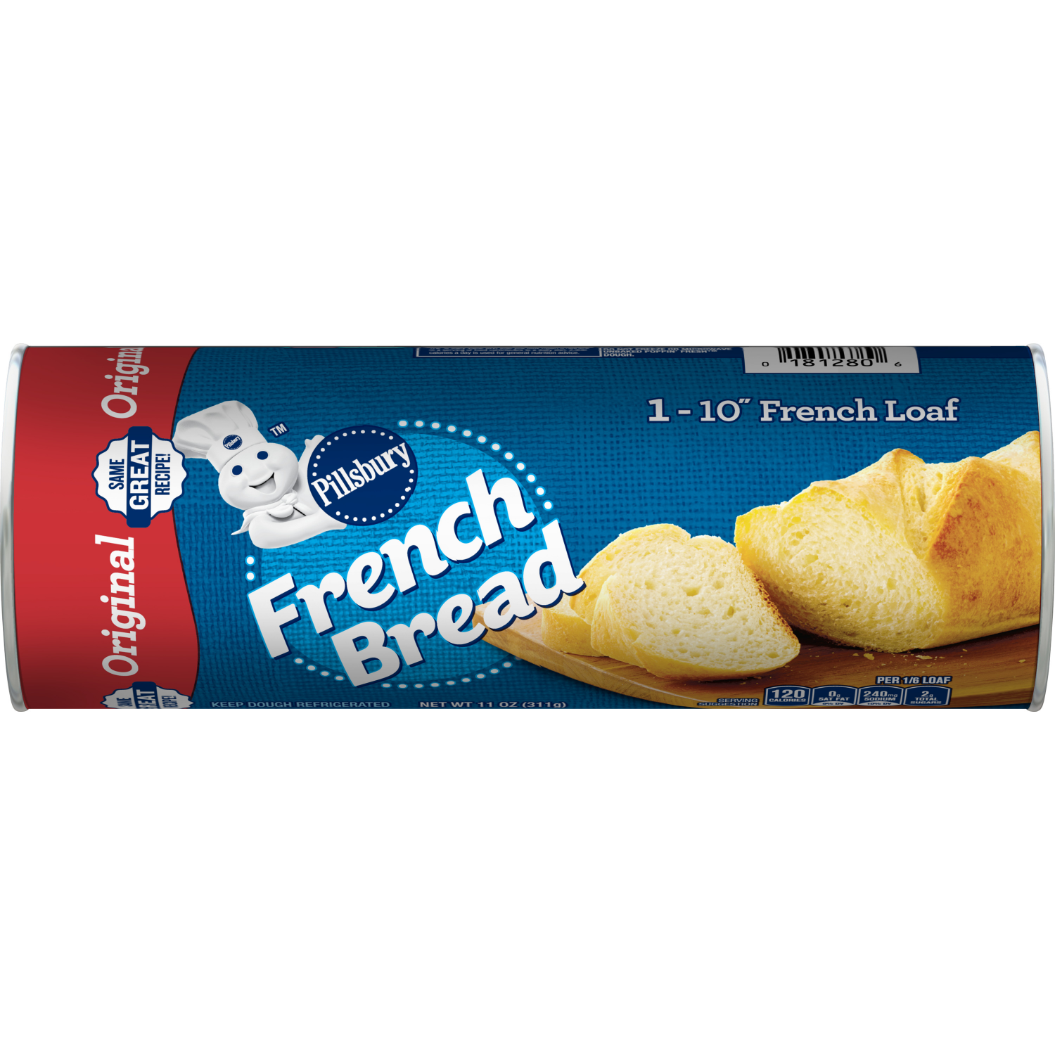 slide 1 of 5, Pillsbury Original French Bread Dough, 11 oz