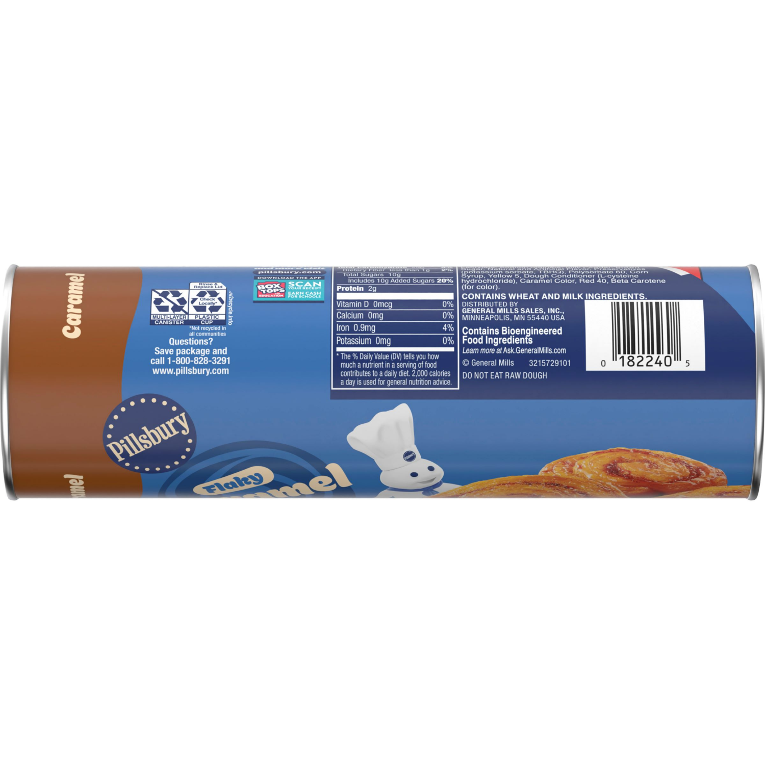 slide 4 of 4, Pillsbury Flaky Caramel Rolls, Refrigerated Canned Pastry Dough, 8 Ct, 13.9 oz, 8 ct, 13.9 oz