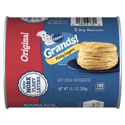 Pillsbury Grands! Flaky Layers Original Biscuits, 10.2 oz Can