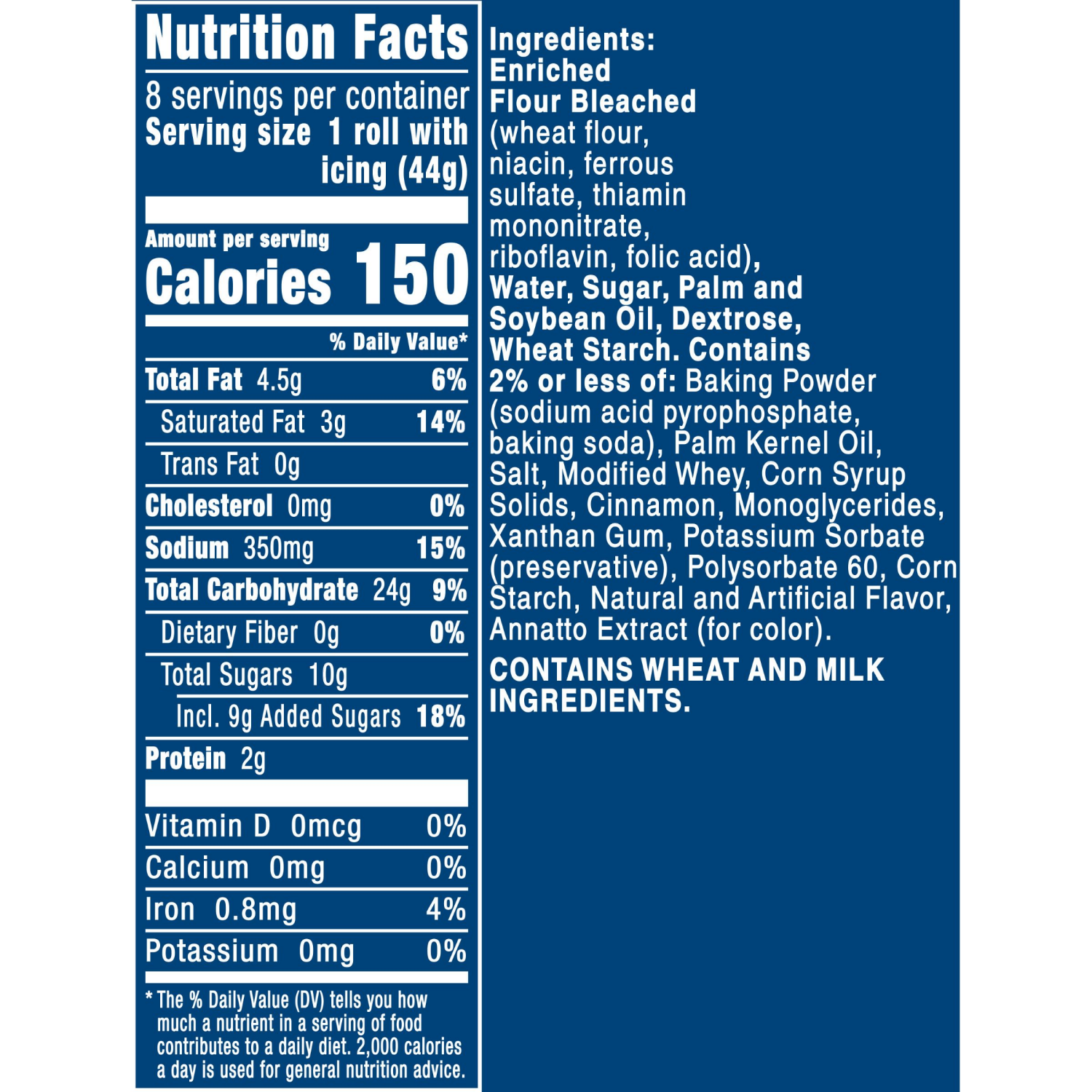slide 6 of 8, Pillsbury Cinnamon Rolls with Original Icing, Refrigerated Canned Pastry Dough, Easter Treats, 8 Ct, 12.4 oz, 8 ct