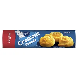 Pillsbury Crescent Rounds, Original Refrigerated Canned Pastry Dough, 8 Rolls, 8 oz
