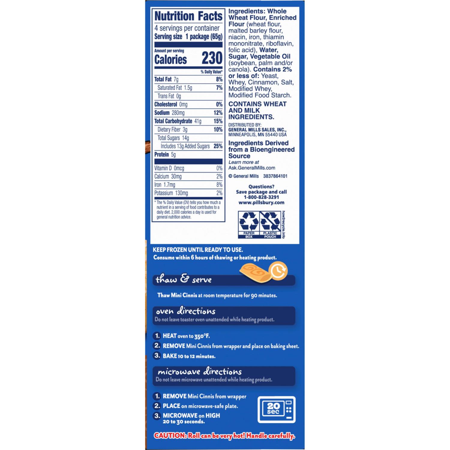 slide 3 of 3, Pillsbury Mini Cinnis, Pull-Apart Cinnamon Rolls, 4 Rolls, 9.16 oz, 4 ct