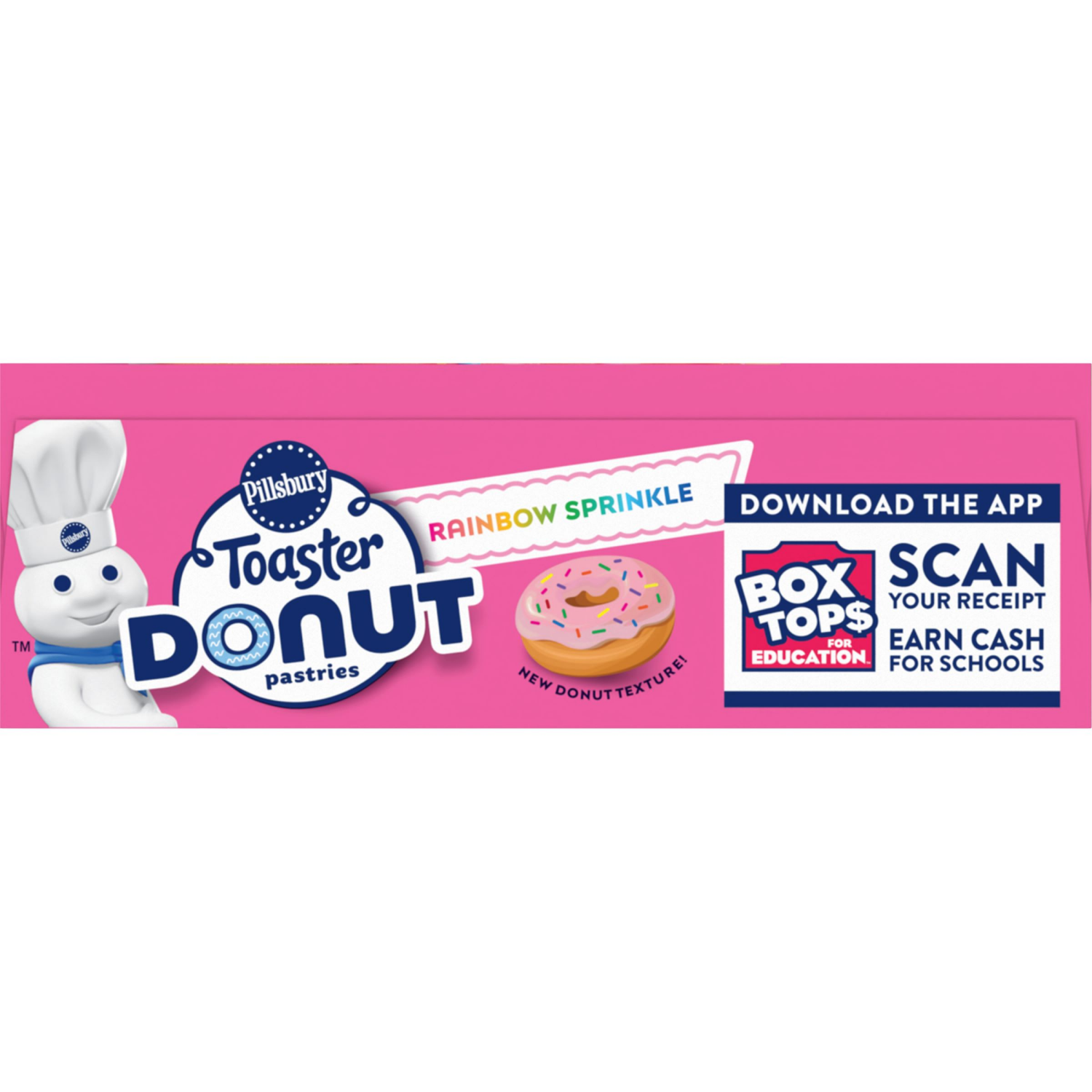 slide 3 of 3, Pillsbury Rainbow Sprinkle Toaster Donut Pastries 6 Count, 10.5 OZ, 6 ct